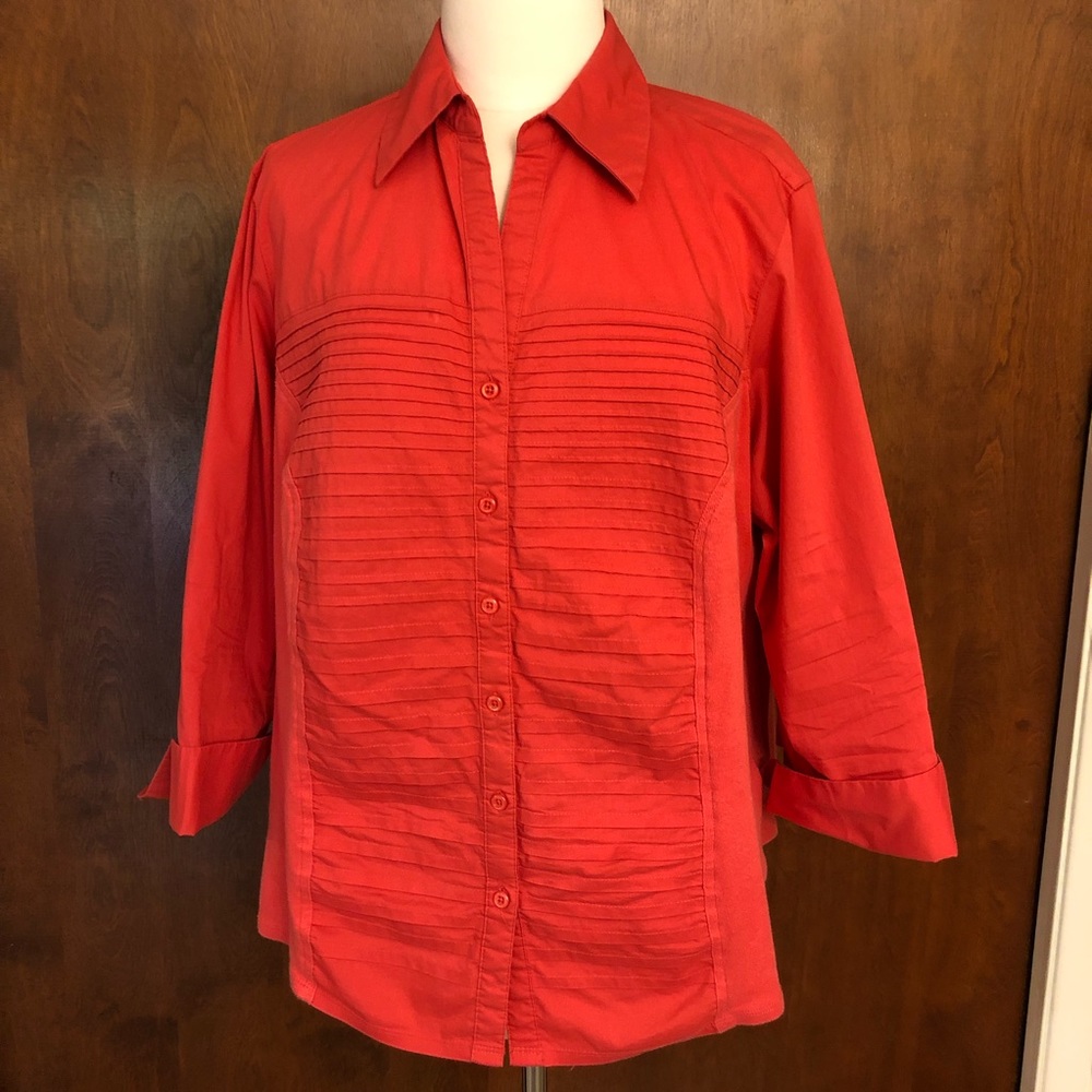 Colorful Button Blouse